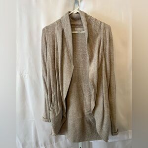Barefoot Dreams, open-front cardigan with a relaxed fit